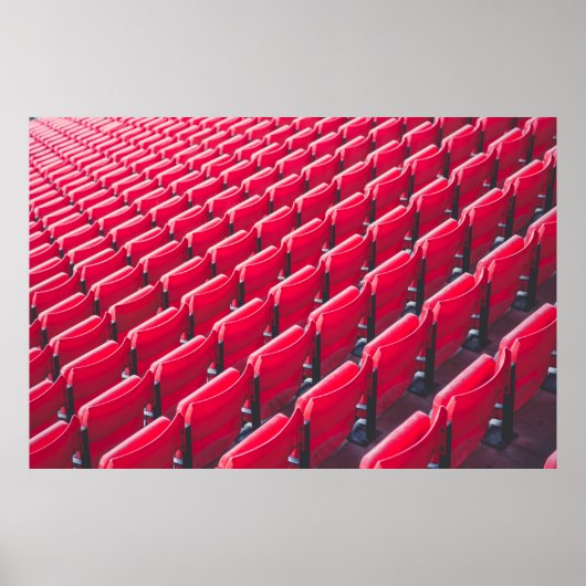 Rode theaterstoelen poster (Voorkant)