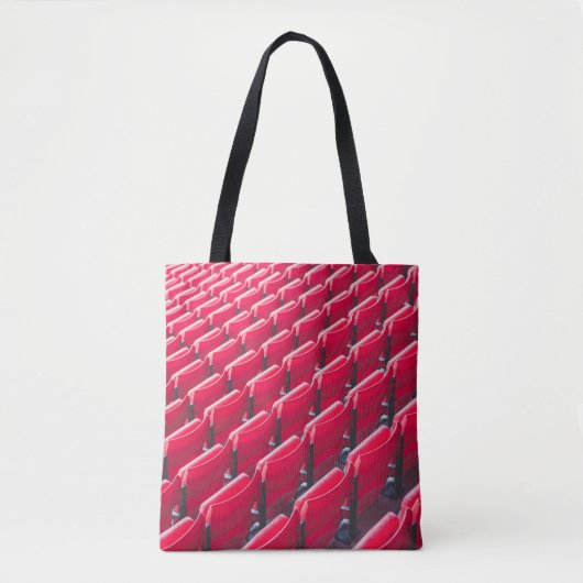 Rode theaterstoelen tote bag (Voorkant)