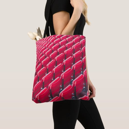 Rode theaterstoelen tote bag (Dichtbij)