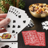 Rode theepot poker kaarten (Insitu)