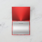 Rode Tiara & Damask Dankjewel Card Bedankkaart (Binnen)