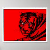 RODE TIGER POSTER (Voorkant)