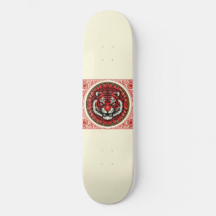 Rode Tijger Bloemenplein Persoonlijk Skateboard