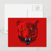 Rode tijger briefkaart (Voorkant / Achterkant)