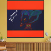 Rode Tijger Elf Koning Canvas Afdruk (Insitu (Woonkamer))