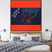 Rode Tijger Elf Koning Canvas Afdruk (Insitu (Slaapkamer))