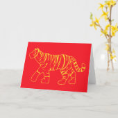 Rode tijger kaart (Gele Bloem)