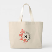 Rode Tijgerlelie Tote Tas (Achterkant)