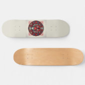 Rode Tijgerplein Persoonlijk Skateboard (Horizontaal)