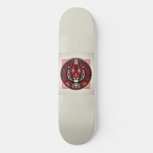 Rode Tijgerplein Persoonlijk Skateboard