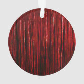 Rode Tinsel Gouden Kerstboom Ornament (achterkant)