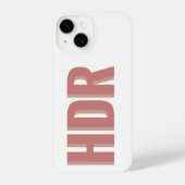 Rode tinten blush schaduw monogram naam initiaal c iPhone hoesje (Achterkant)