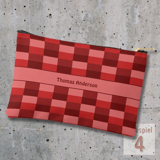 Rode tinten kleurblokken etui