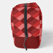 Rode tinten kleurblokken toilettasje (Rechts)