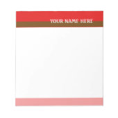 Rode tinten notitieblok (Voorkant)