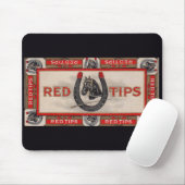 Rode Tips sigarenlabel afdrukken Muismat (Met muis)