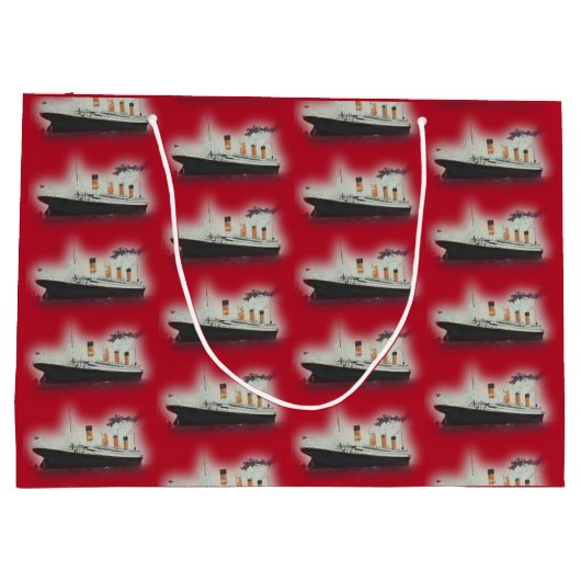  Rode Titanic sjerp kerst Groot Cadeauzakje (Achterkant)