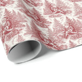 Rode Toile Cadeaupapier (Rol Hoek)