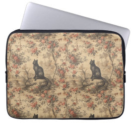 Rode Toile Chinoiserie Kat Damast Laptop Sleeve
