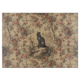 Rode Toile Chinoiserie Kat Damast Snijplank