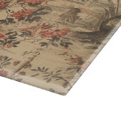Rode Toile Chinoiserie Kat Damast Snijplank (Hoek)