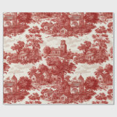 Rode Toile Landschapscene (8) Cadeaupapier (Vlak)