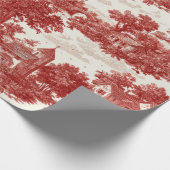 Rode Toile Landschapscene (8) Cadeaupapier (Hoek)
