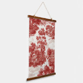 Rode Toile Landschapscene (8) Hangend Wandkleed (Gebogen)