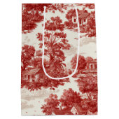 Rode Toile Landschapscene (8) Medium Cadeauzakje (Achterkant)
