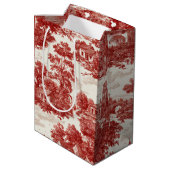 Rode Toile Landschapscene (8) Medium Cadeauzakje (Achterkant Gekanteld)