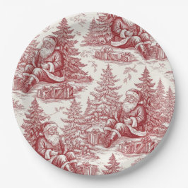 Rode Toile Papieren Bordje