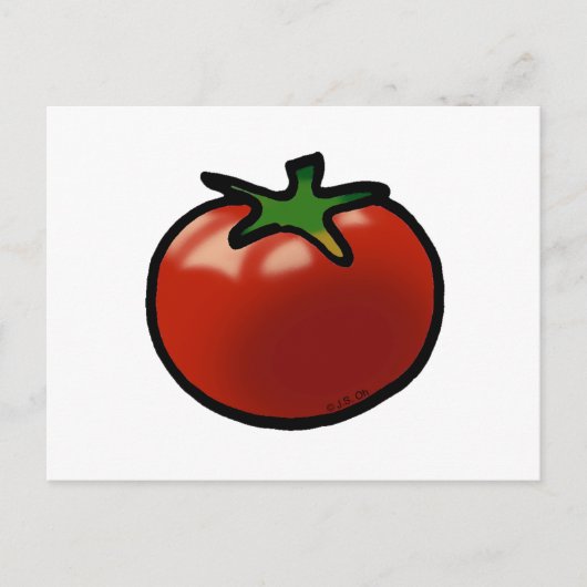 Rode tomaat briefkaart (Voorkant)