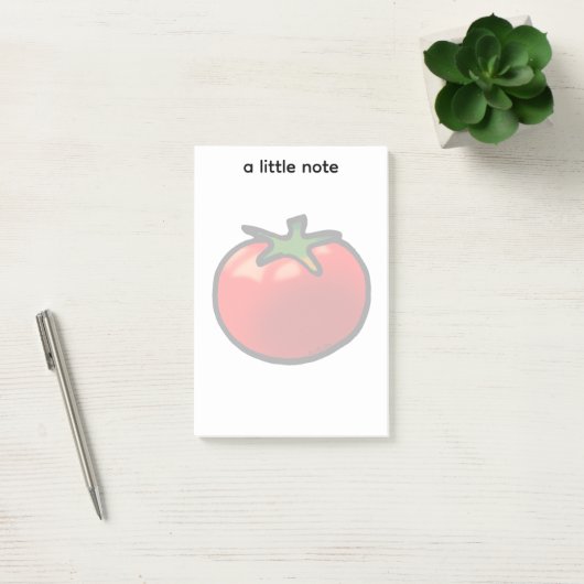 Rode tomaat grillige aangepaste kunst post-it® notes (Kantoor)