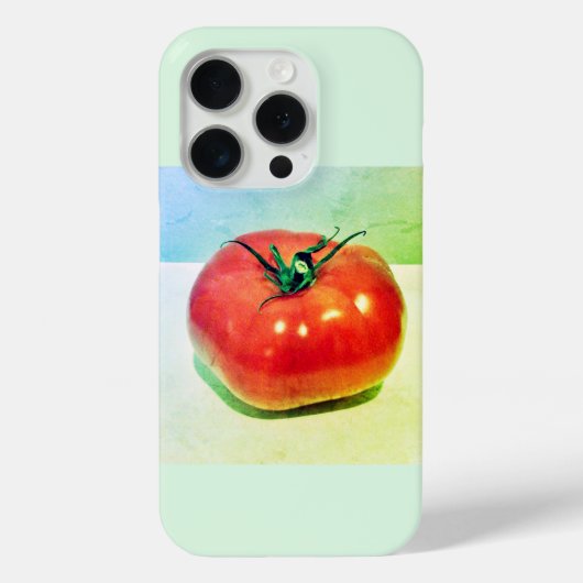 Rode Tomaat Groene iPhone / iPad hoes (Achterkant)