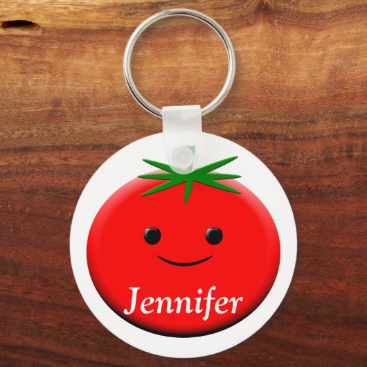 Rode tomaat sleutelhanger (Achterkant)
