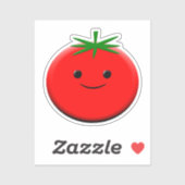 Rode tomaat sticker (Vel)