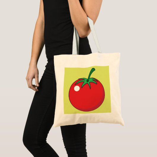 Rode tomaat tote bag (Voorkant (product))