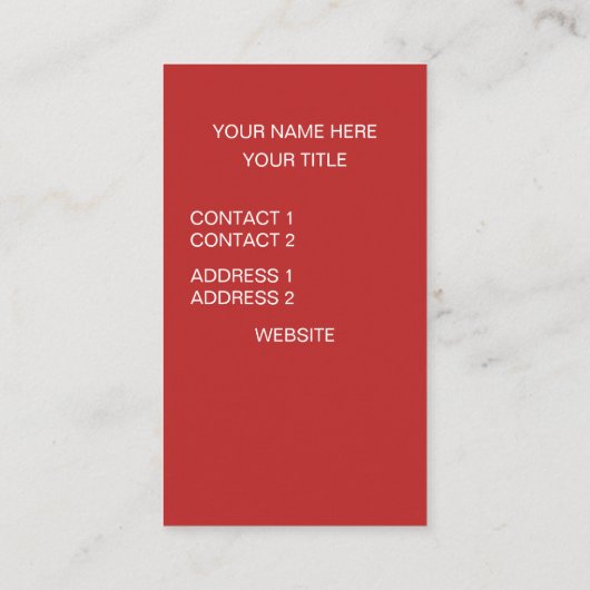 Rode tomaat visitekaartje (Achterkant)