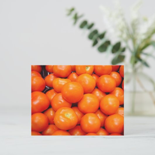 Rode tomaten briefkaart (Staand voorkant)