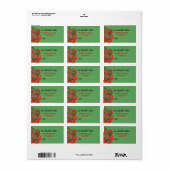 Rode Tomaten groen 2 Keuken behoudt Label (Full Sheet)