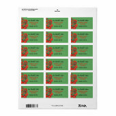 Rode tomaten groene keuken behoudt label (Full Sheet)