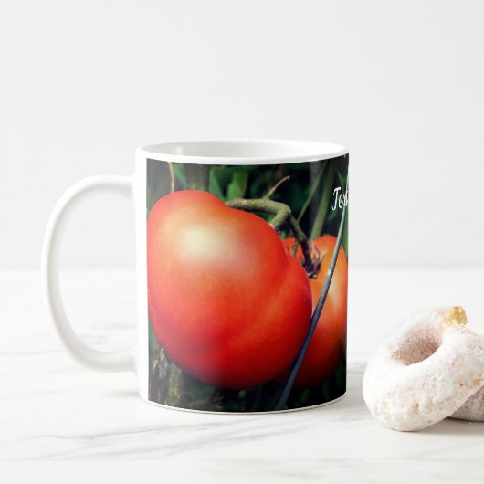 Rode tomaten Natuur op maat Koffiemok (Met donut)