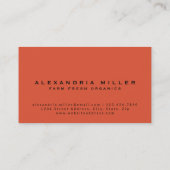 Rode tomaten | Ontwerp van verse groenten en fruit Visitekaartje (Achterkant)