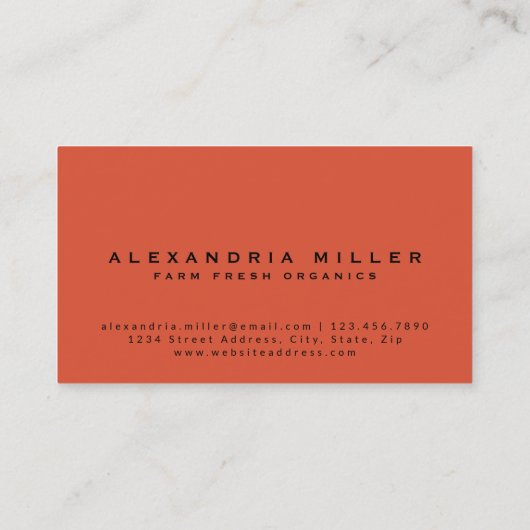 Rode tomaten | Ontwerp van verse groenten en fruit Visitekaartje (Achterkant)