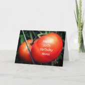 Rode tomaten op wijnstokken - Aangepaste Natuur op Kaart (Voorkant)