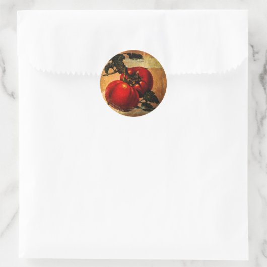  rode tomaten sticker (Tas)