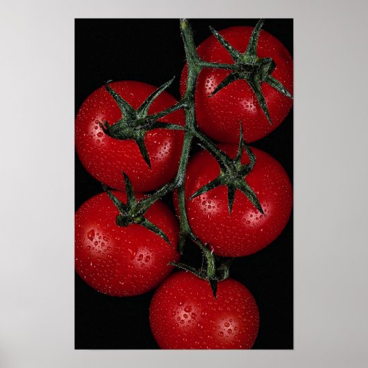 rode tomaten, vers of sappig poster (Voorkant)
