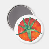 Rode tomatenmagneet magneet (Voorkant / Achterkant)