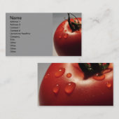 RODE TOMATO VERS FRUITS GROTTEN GEZONDE JUMMY VISITEKAARTJE (Voorkant / Achterkant)