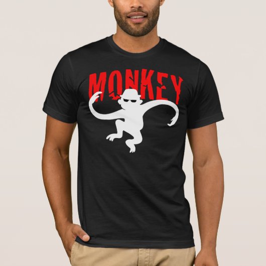 Rode ton met apen shirt (Voorkant)